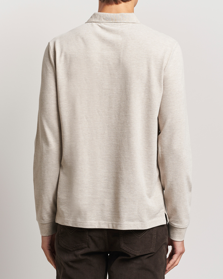 Hombres | Jerséis y prendas de punto | Morris | Camden Long Sleeve Polo Khaki