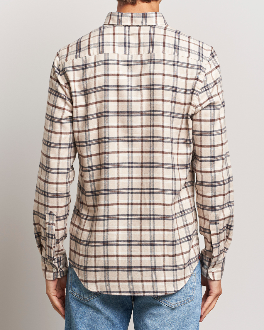 Hombres | Camisas | Morris | Soft Check Flannel Shirt Camel