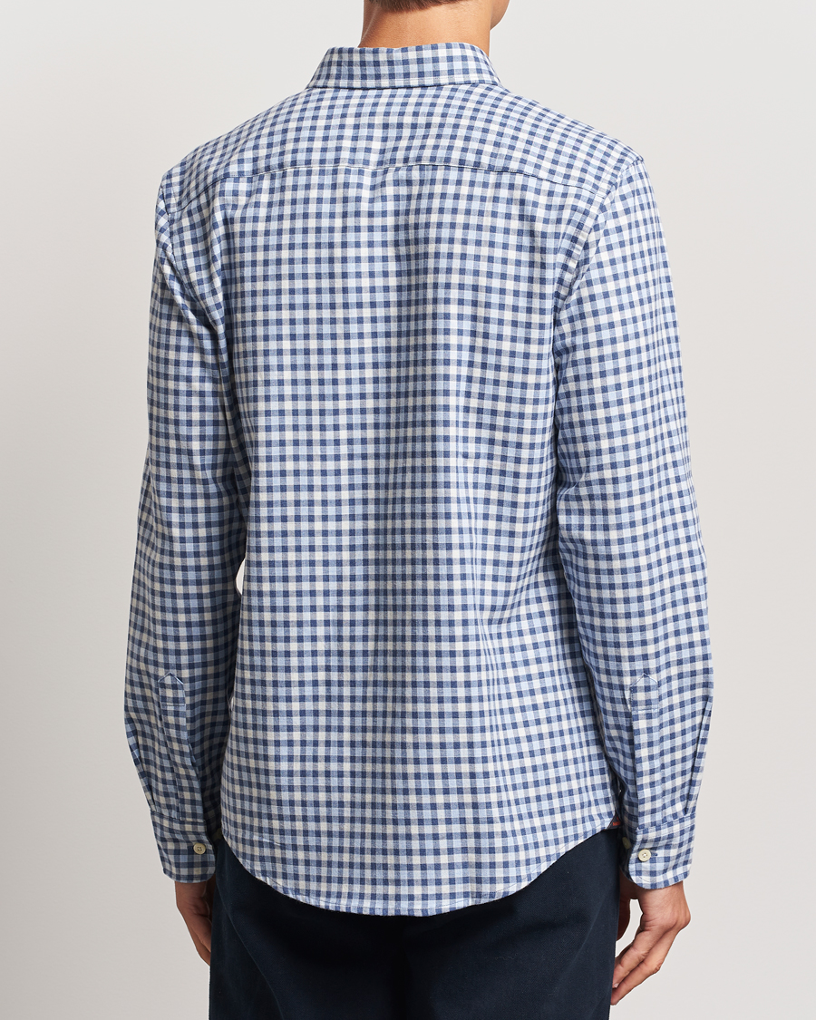 Hombres | Camisas | Morris | Watts Check Flannel Shirt Blue