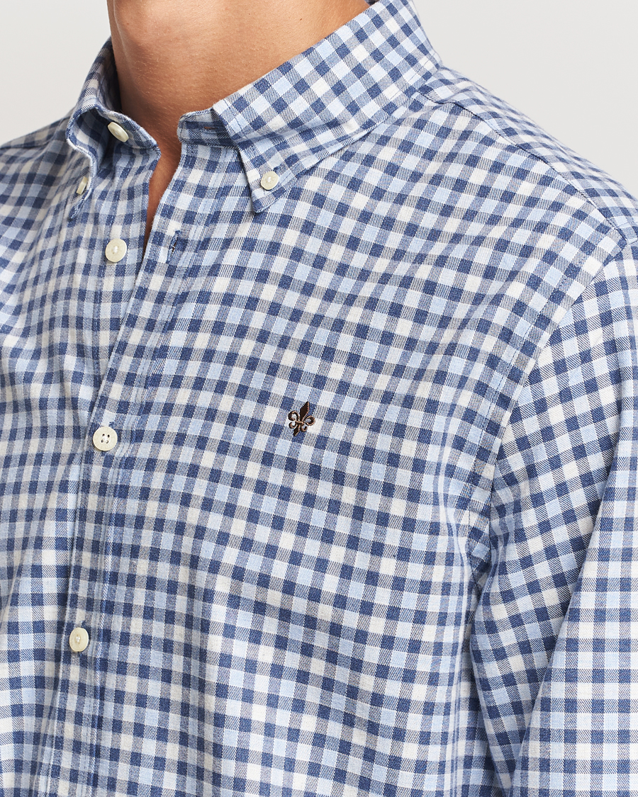 Hombres | Camisas | Morris | Watts Check Flannel Shirt Blue