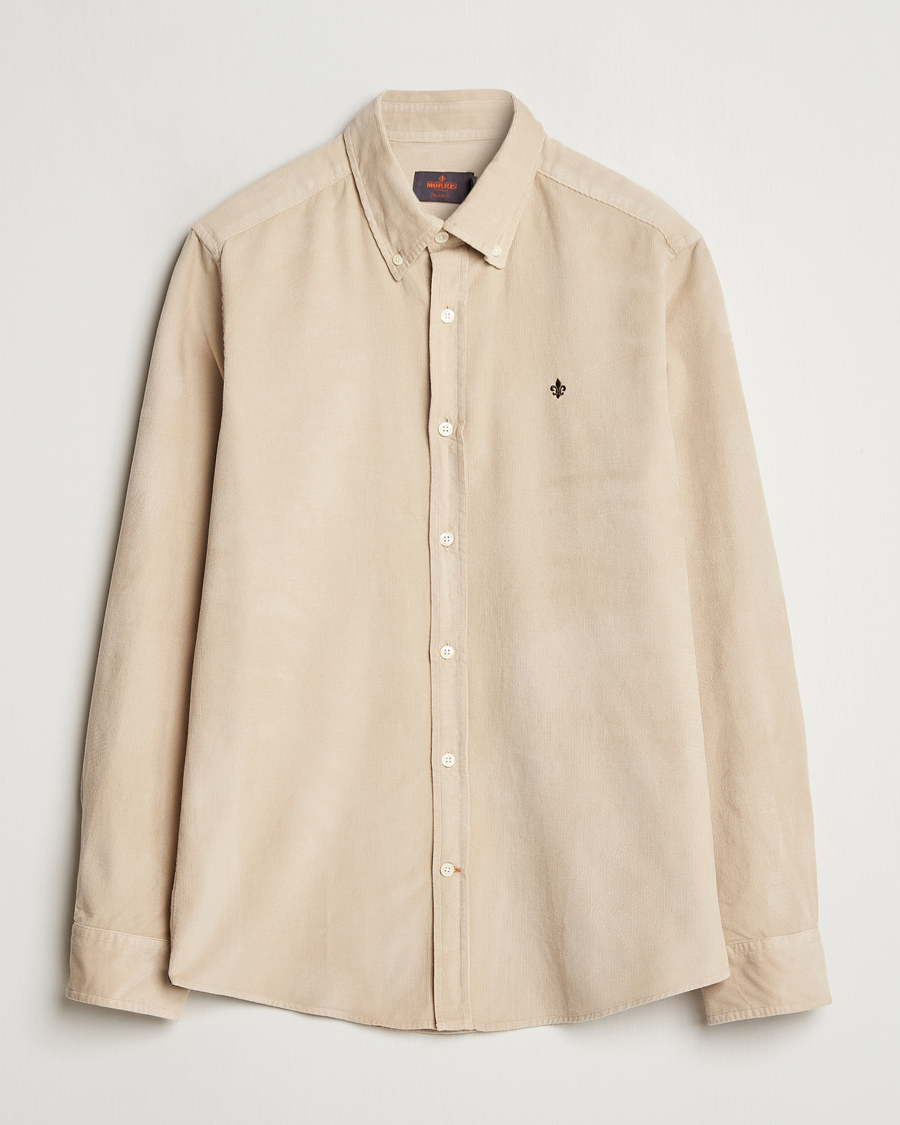 Hombres | Camisas | Morris | Douglas Corduroy Shirt Khaki
