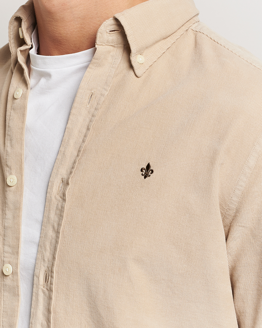 Hombres | Camisas | Morris | Douglas Corduroy Shirt Khaki