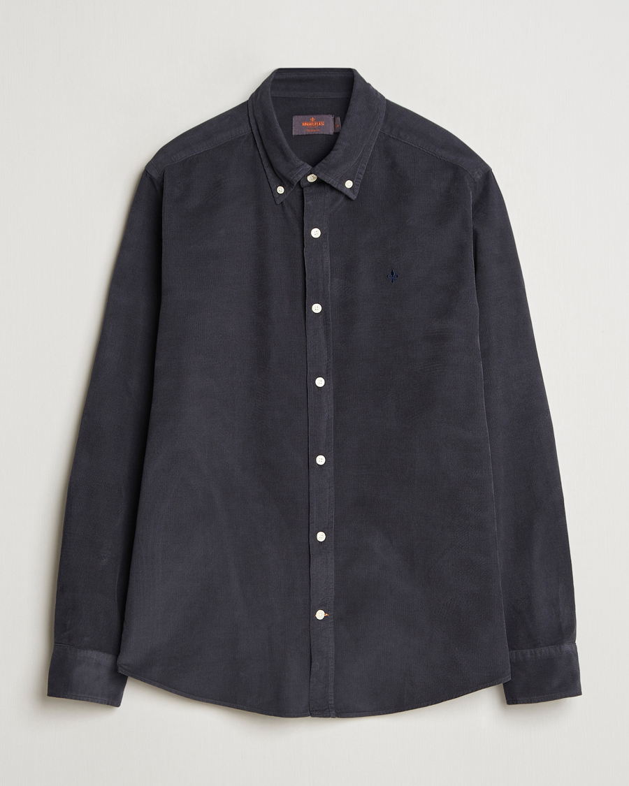 Hombres | Camisas | Morris | Douglas Corduroy Shirt Navy