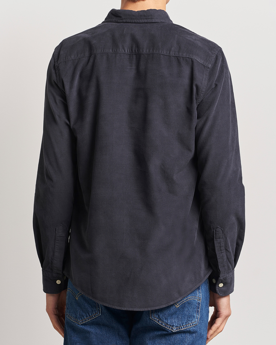 Hombres | Camisas | Morris | Douglas Corduroy Shirt Navy