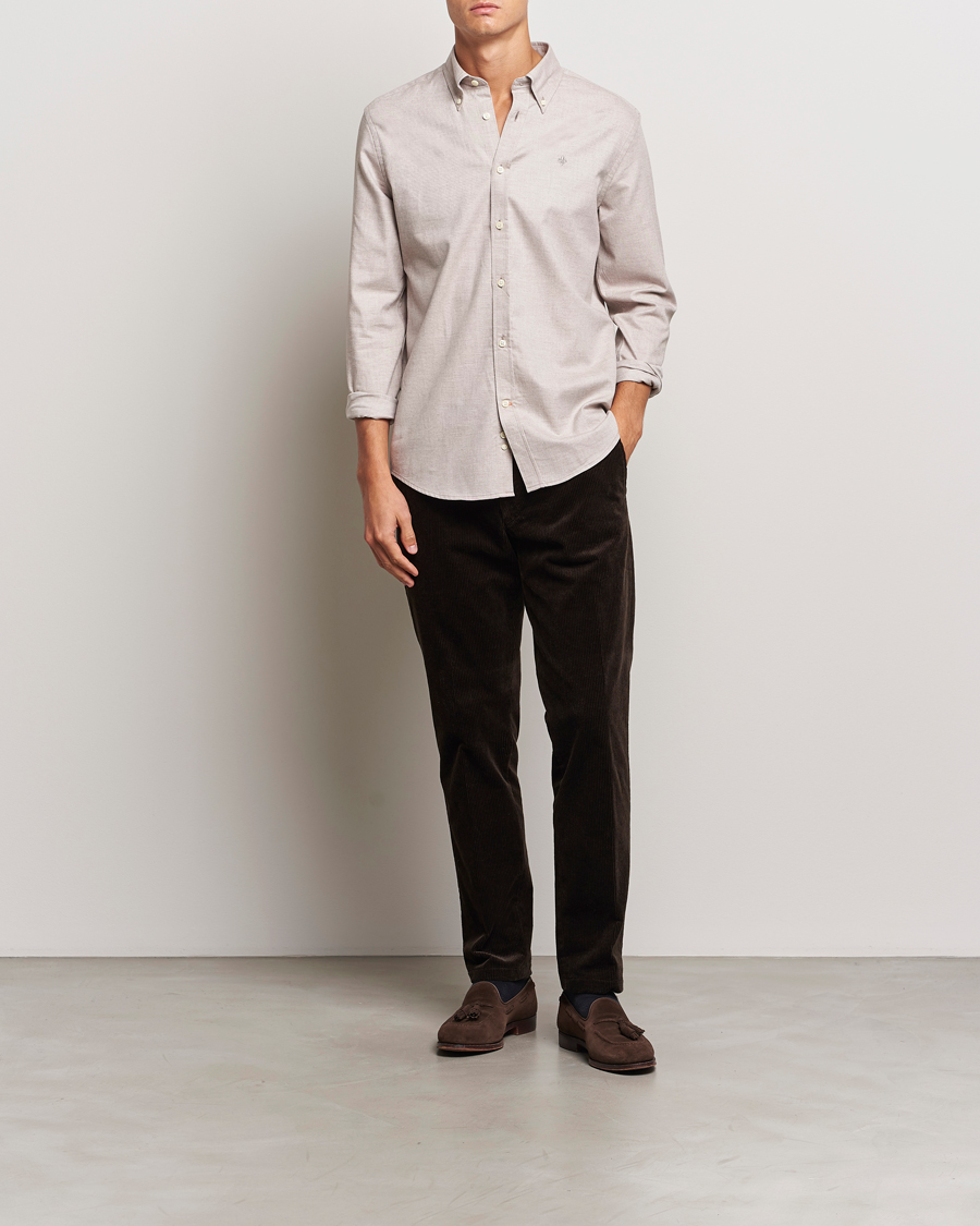 Hombres | Camisas | Morris | Watts Flannel Shirt Khaki