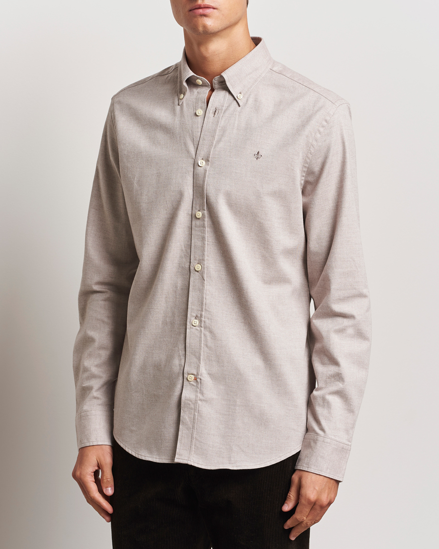Hombres | Camisas | Morris | Watts Flannel Shirt Khaki