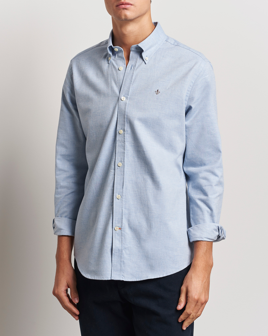 Hombres | Camisas | Morris | Watts Flannel Shirt Light Blue