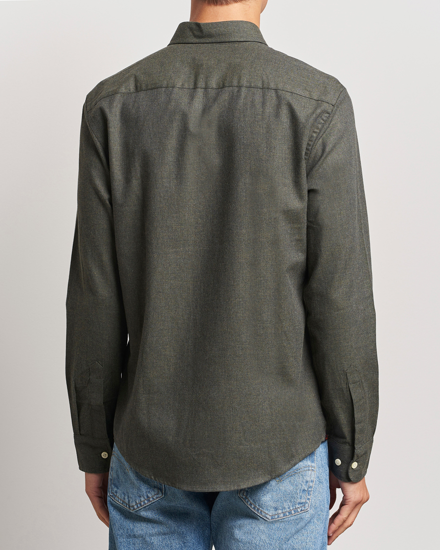 Hombres | Camisas | Morris | Watts Flannel Shirt Olive