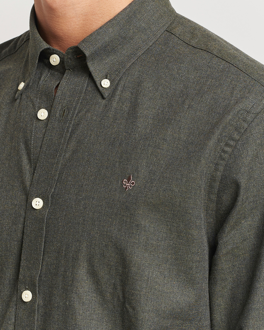 Hombres | Camisas | Morris | Watts Flannel Shirt Olive