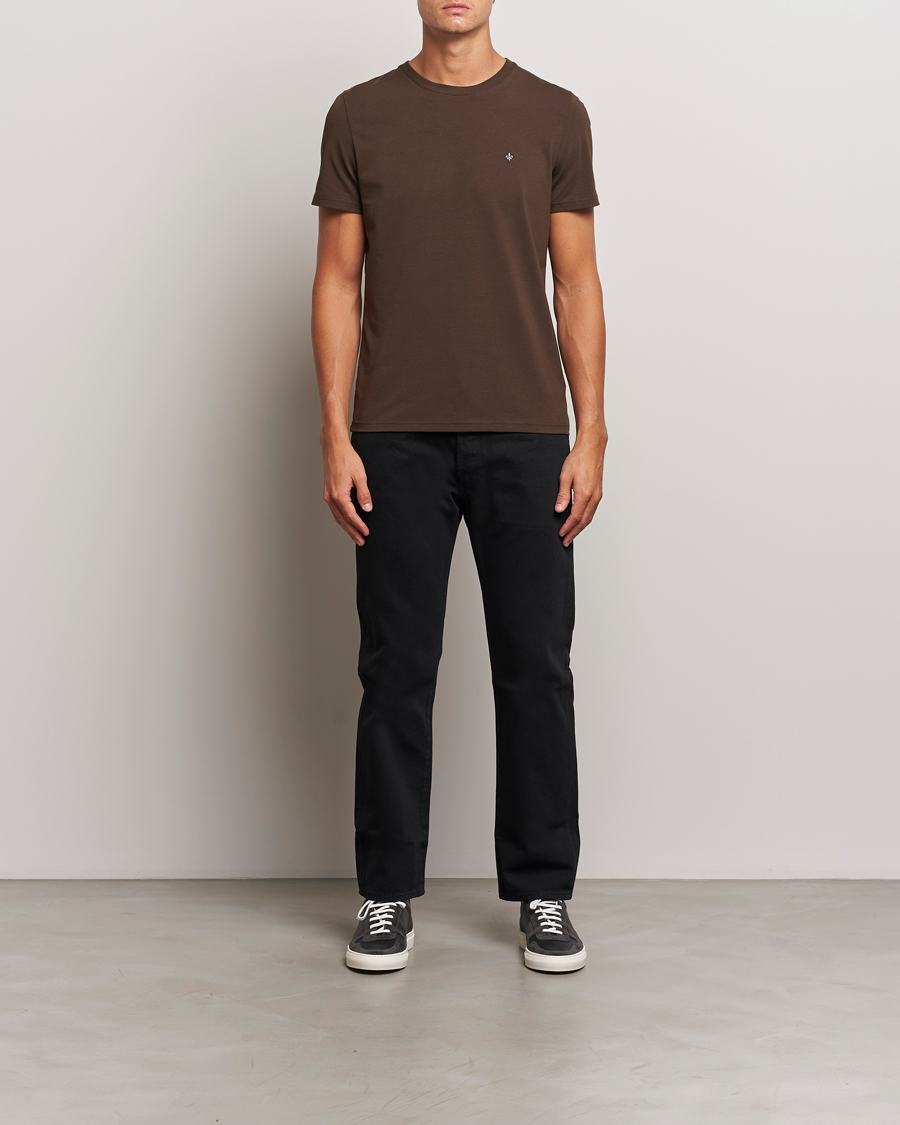 Hombres | Camisetas | Morris | James Crew Neck Tee Brown