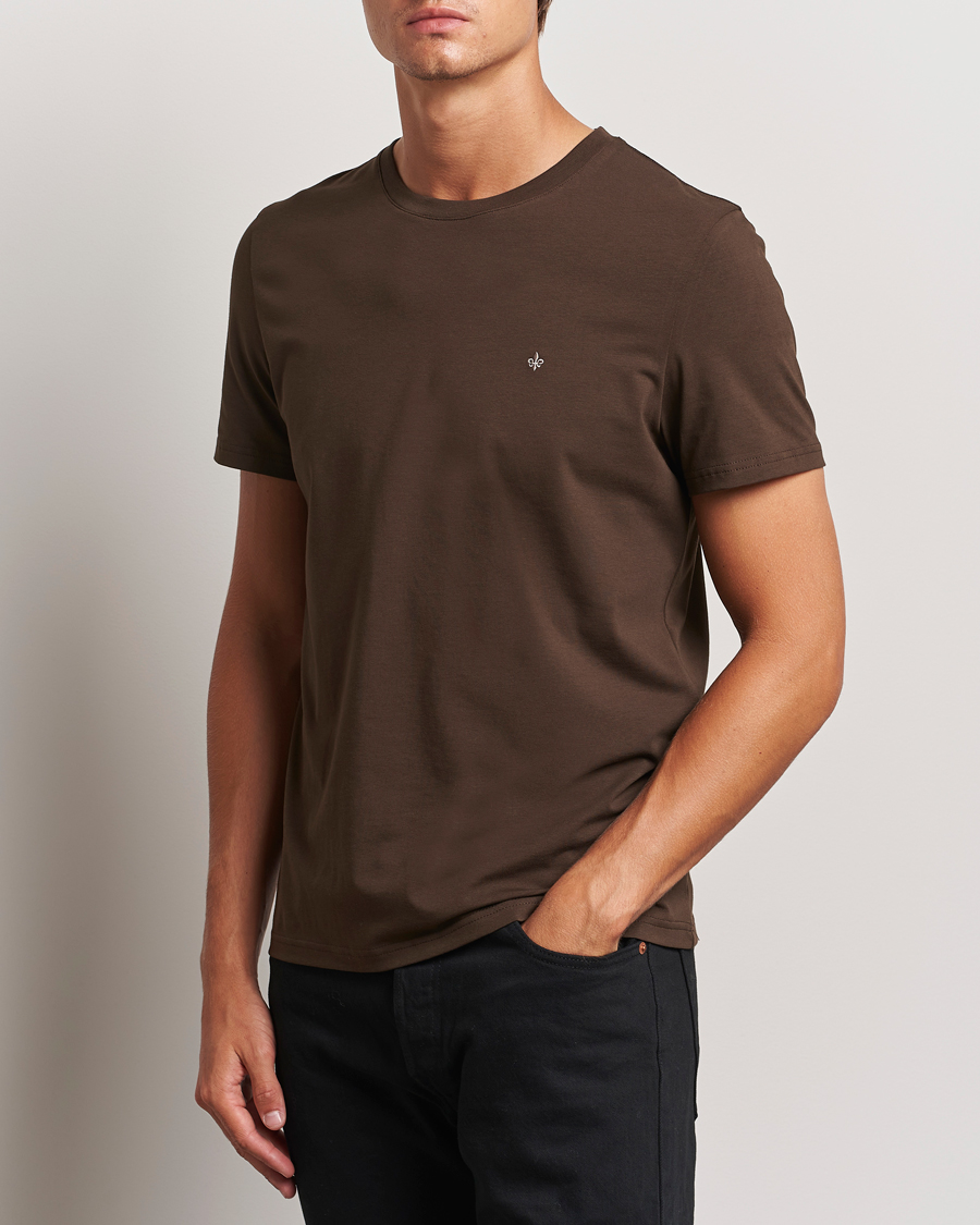 Hombres | Camisetas | Morris | James Crew Neck Tee Brown