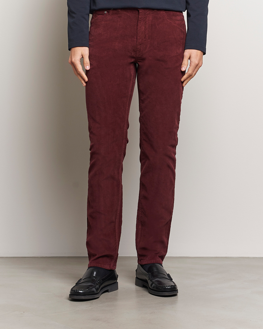 Hombres | Pantalones | Morris | James Corduroy 5-Pocket Pant Wine Red