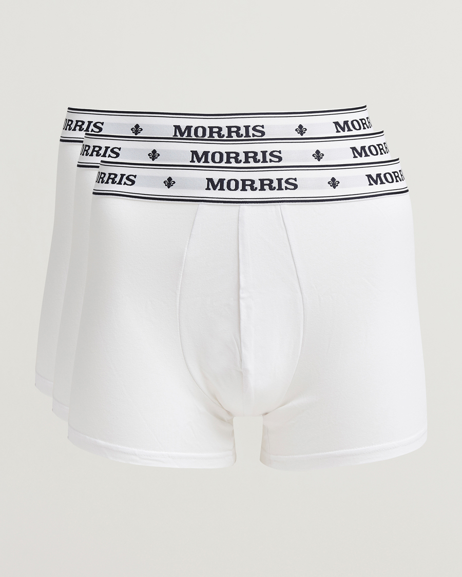 Hombres | Ropa interior y calcetines | Morris | Boxer Brief 3-Pack White