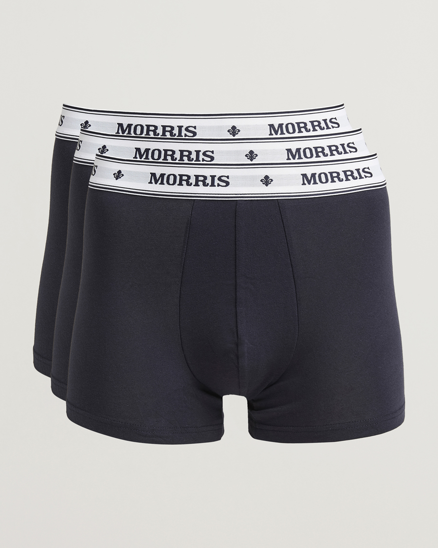 Hombres | Ropa interior y calcetines | Morris | Boxer Brief 3-Pack Old Blue