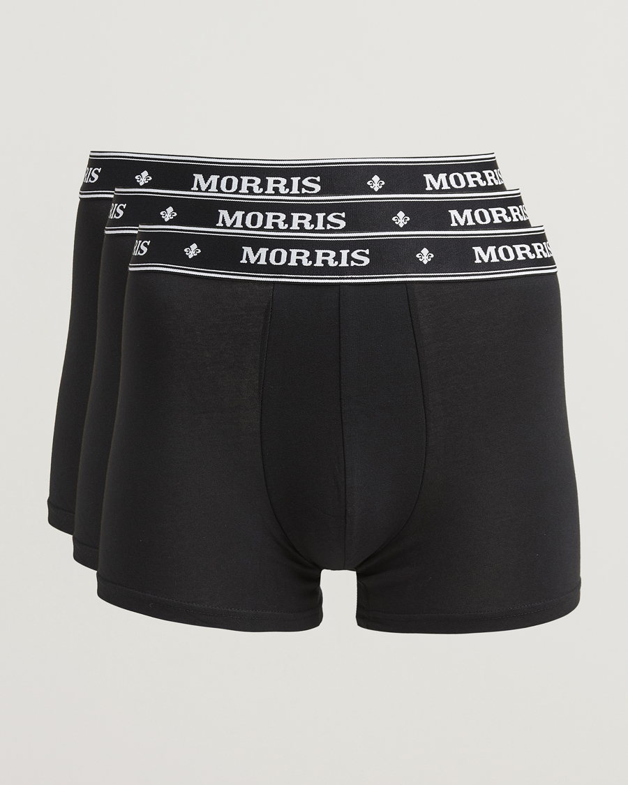 Hombres | Ropa interior y calcetines | Morris | Boxer Brief 3-Pack Black