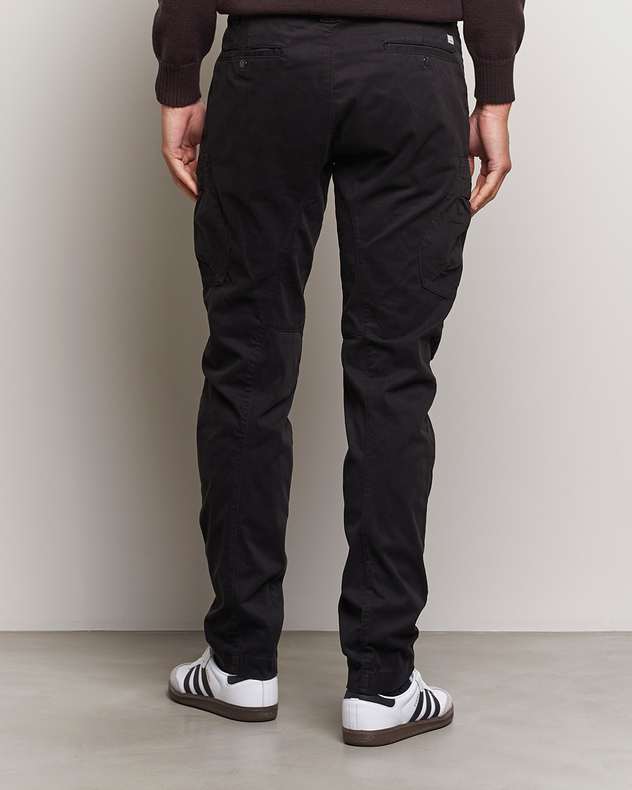 Hombres | Pantalones | C.P. Company | Stretch Satin Lens Cargo Pants Black