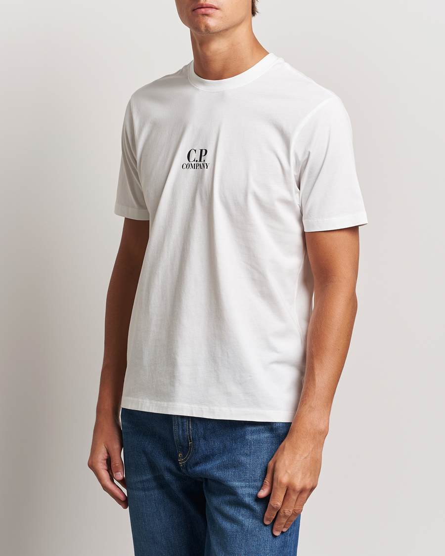 Hombres | Camisetas | C.P. Company | Jersey Back Logo T-Shirt White