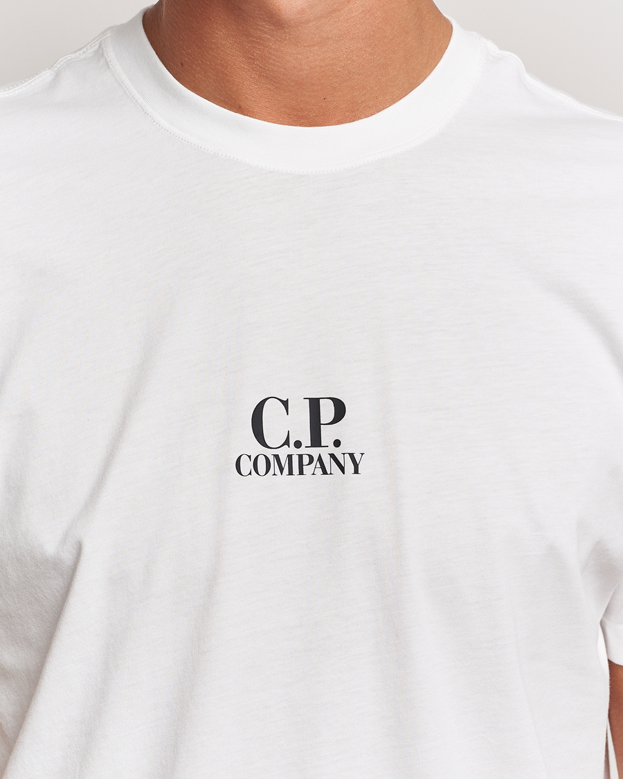 Hombres | Camisetas | C.P. Company | Jersey Back Logo T-Shirt White