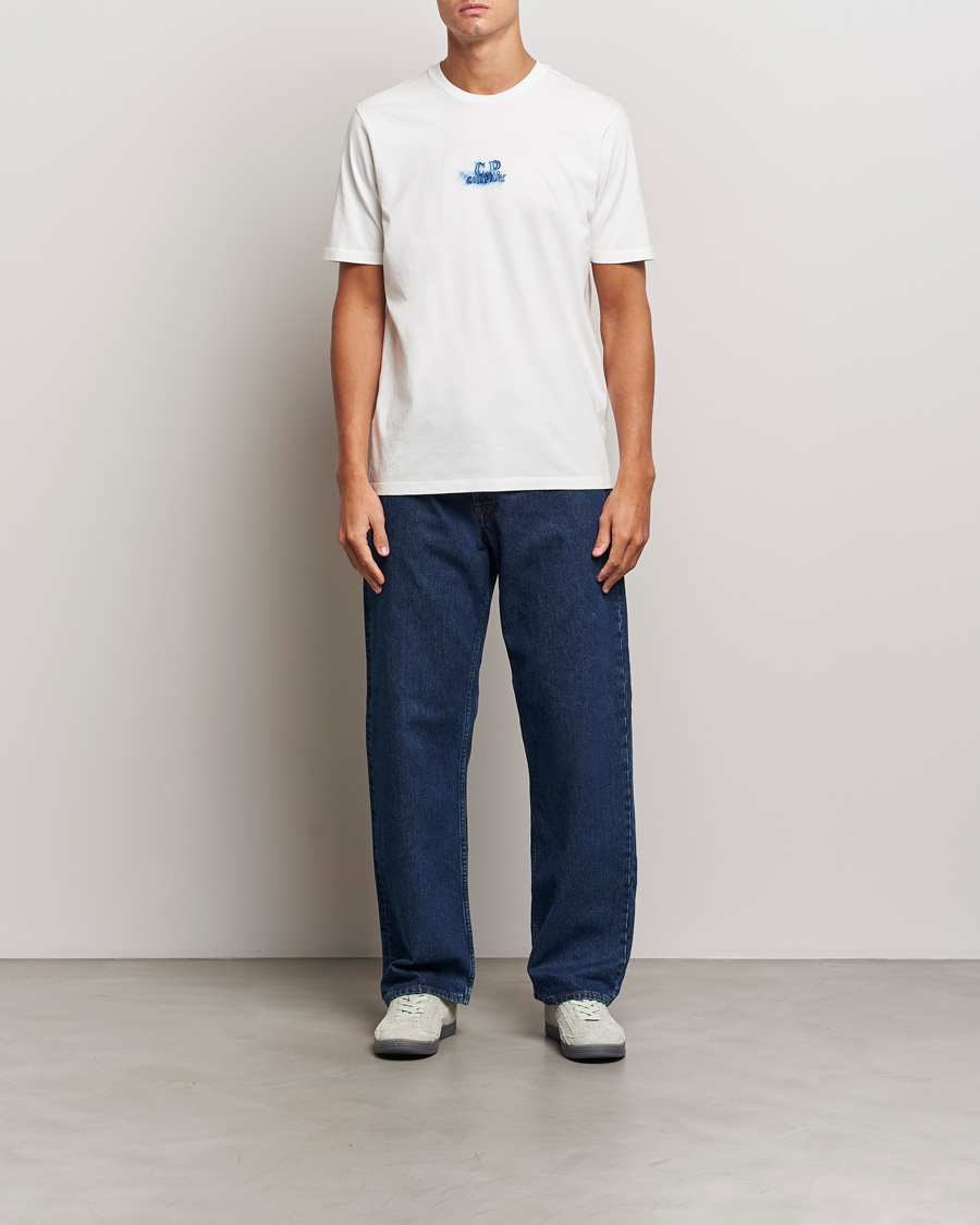 Hombres | Camisetas | C.P. Company | Hand Printed Jersey T-Shirt White