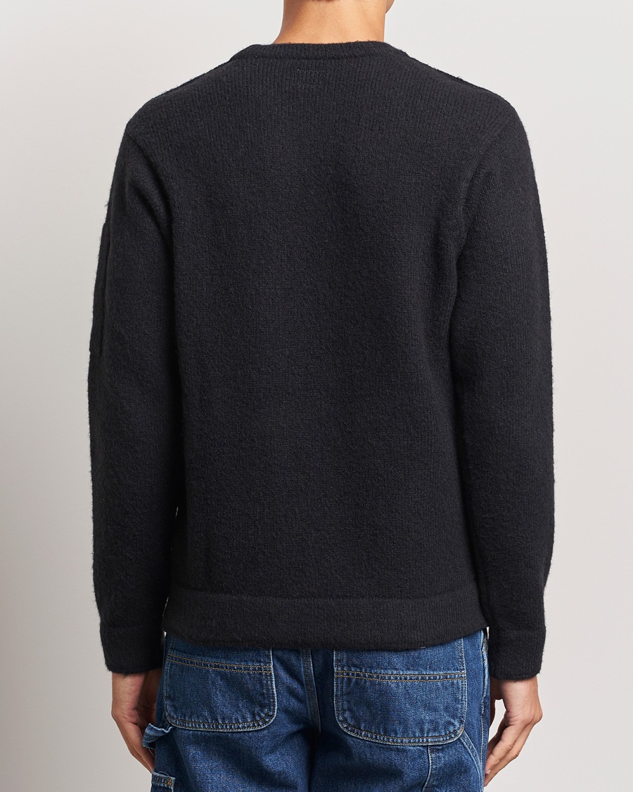 Hombres | Jerséis y prendas de punto | C.P. Company | Alpaca Soft Knitted Crewneck Black