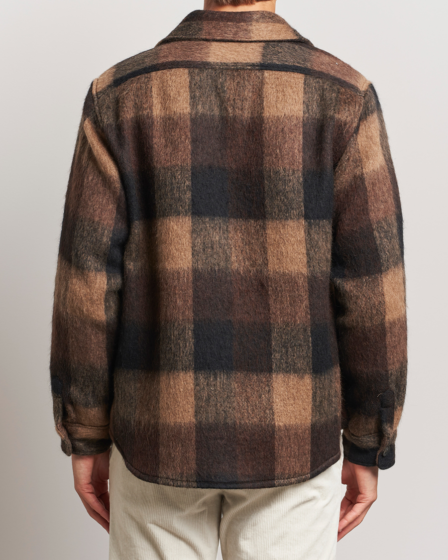 Hombres | Abrigos y chaquetas | Oscar Jacobson | Maverick Checked Shirt Jacket Brown