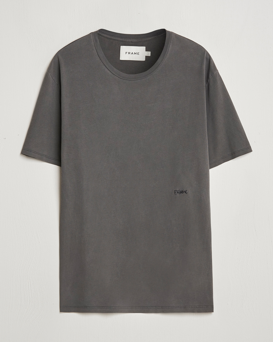 Hombres | Camisetas | FRAME | Short Sleeve Relaxed T-Shirt Washed Anthracite