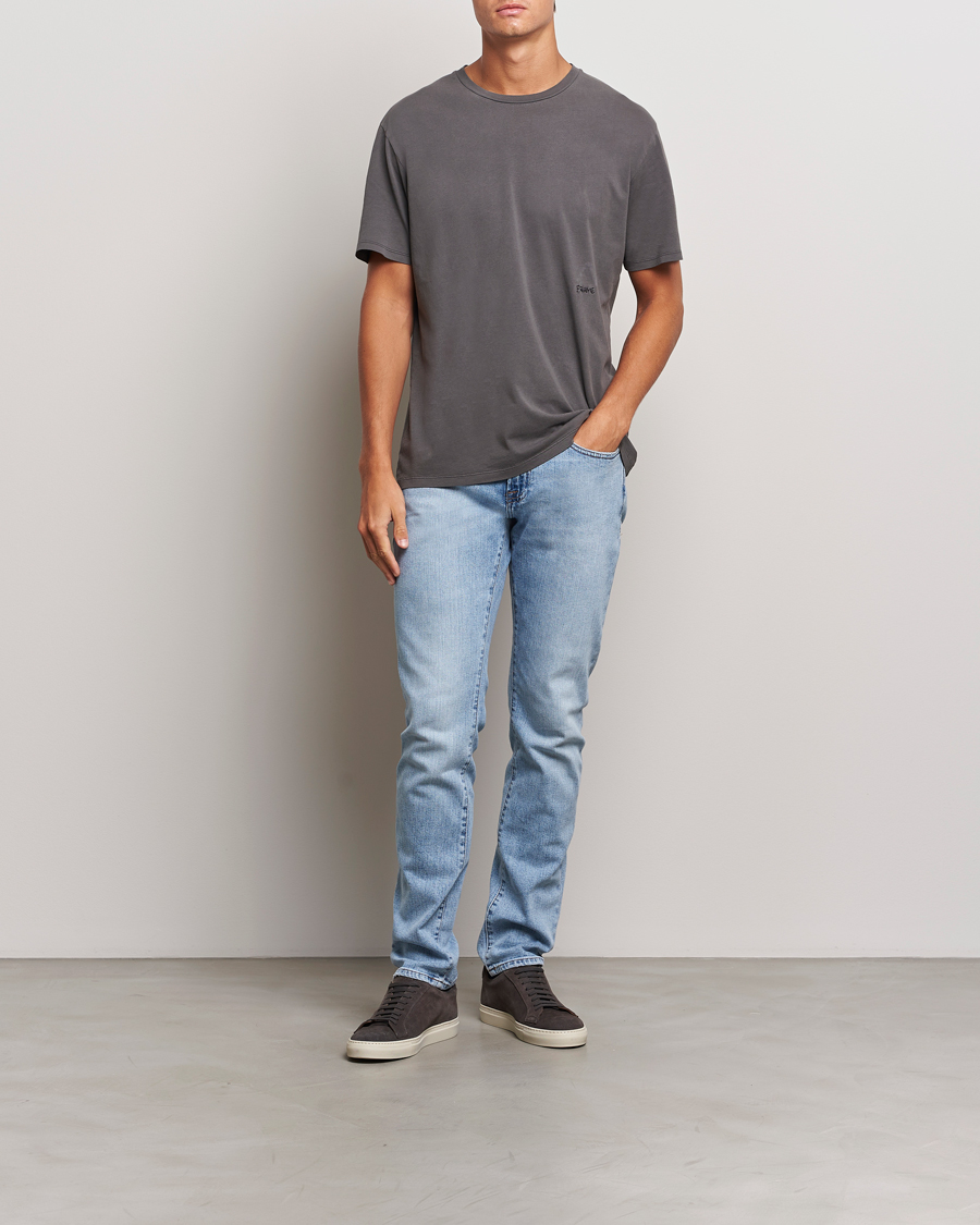 Hombres | Camisetas | FRAME | Short Sleeve Relaxed T-Shirt Washed Anthracite