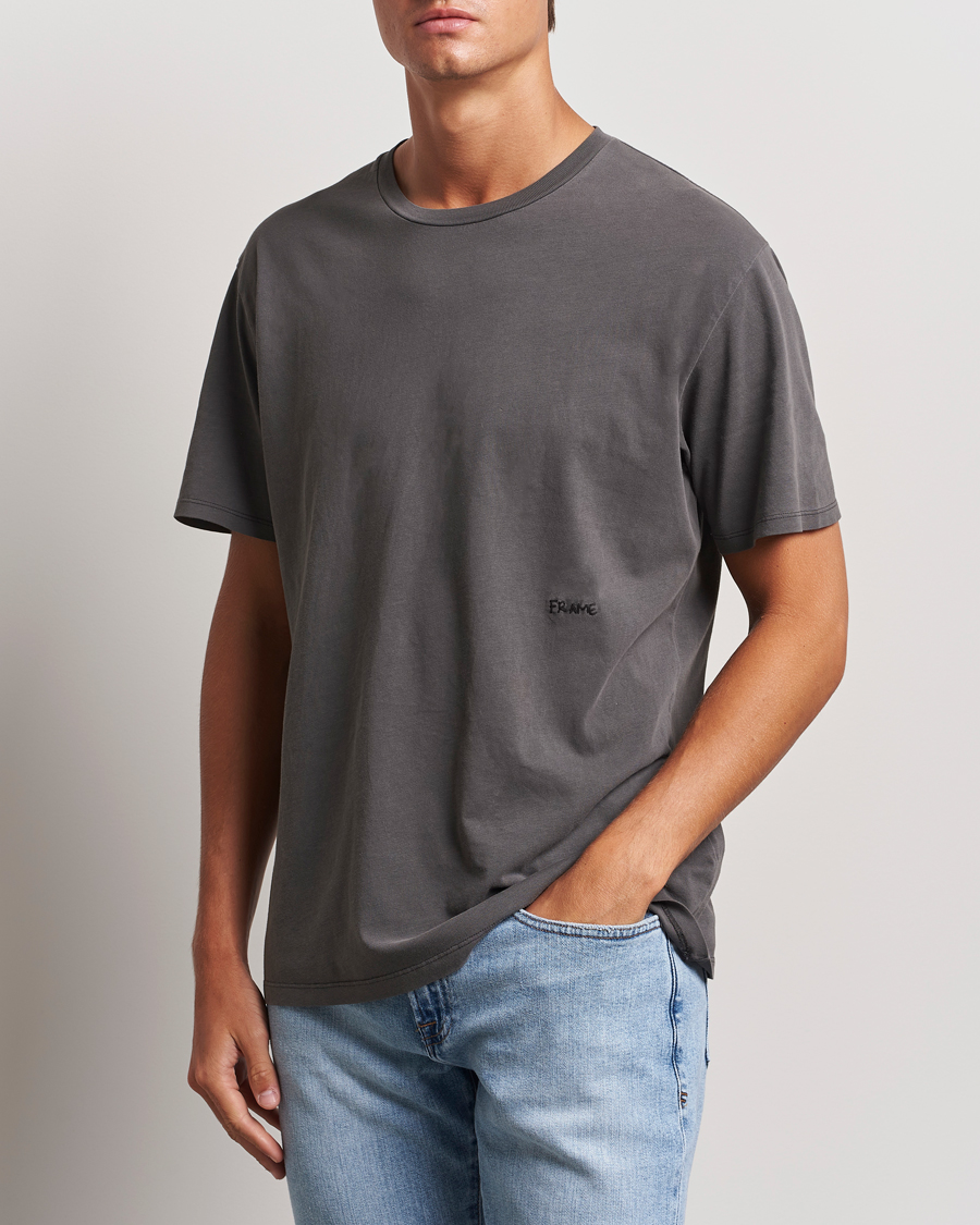 Hombres | Camisetas | FRAME | Short Sleeve Relaxed T-Shirt Washed Anthracite