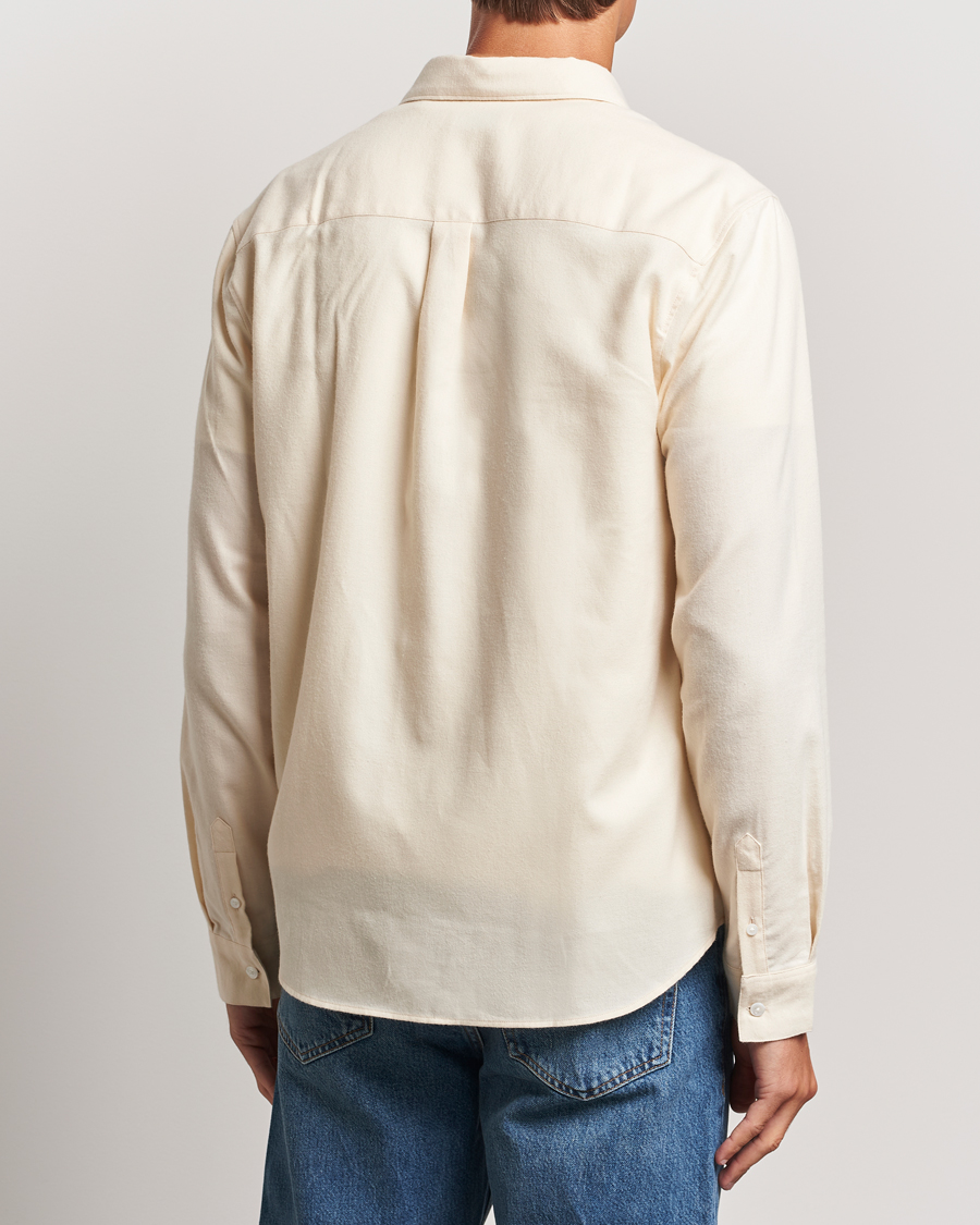 Hombres | Camisas | FRAME | Double Pocket Wool Blend Shirt Off White