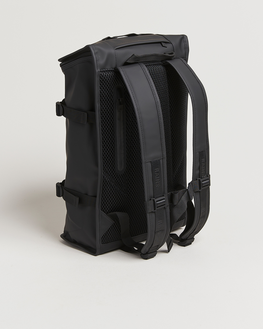 Hombres | RAINS Trail Mountaineer Backpack Black | RAINS | Trail Mountaineer Backpack Black
