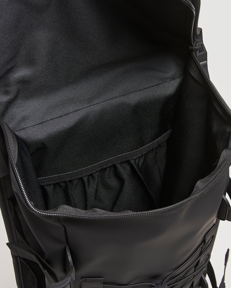 Hombres | RAINS Trail Mountaineer Backpack Black | RAINS | Trail Mountaineer Backpack Black