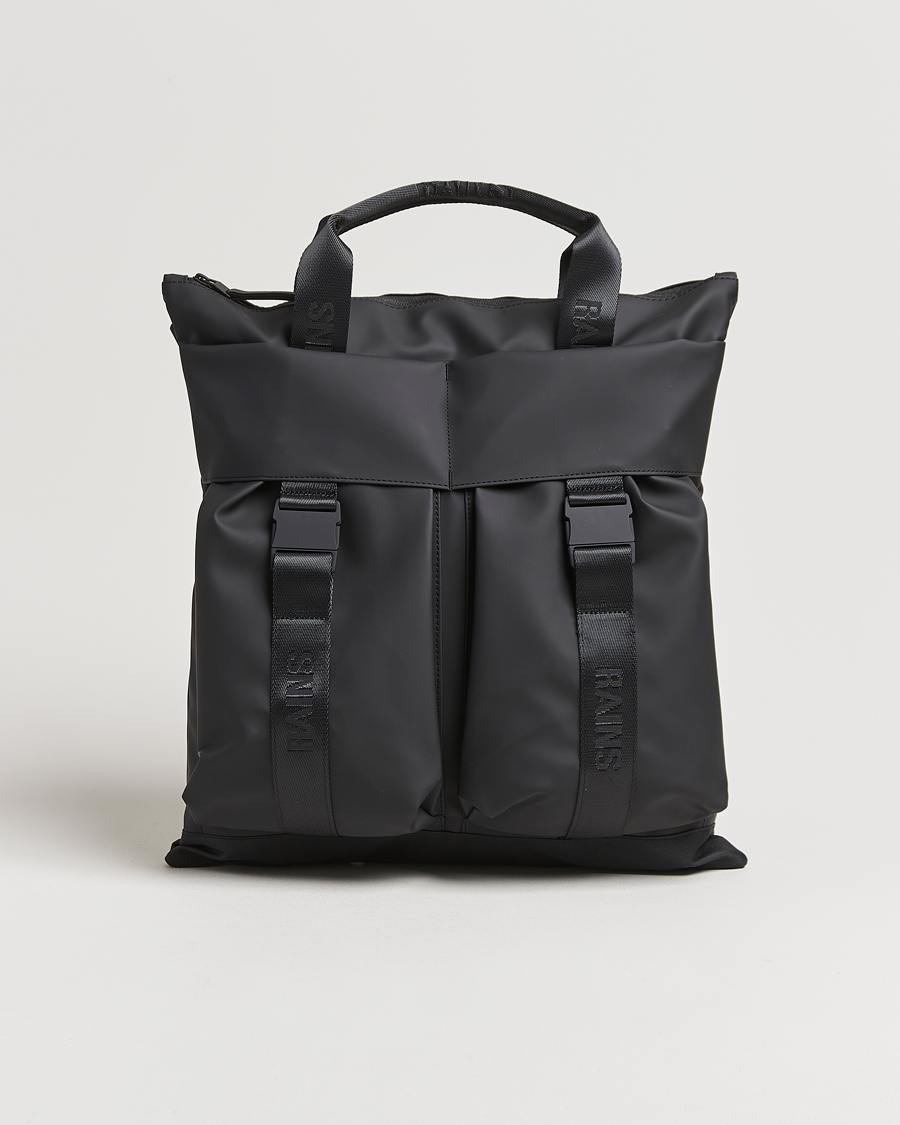 Hombres | RAINS Trail Tote Bag Black | RAINS | Trail Tote Bag Black