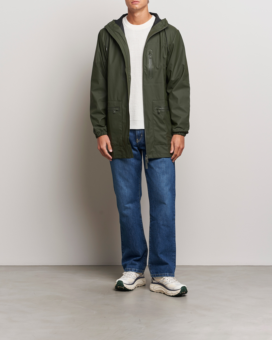 Hombres | Abrigos y chaquetas | RAINS | Cargo Long Jacket Green