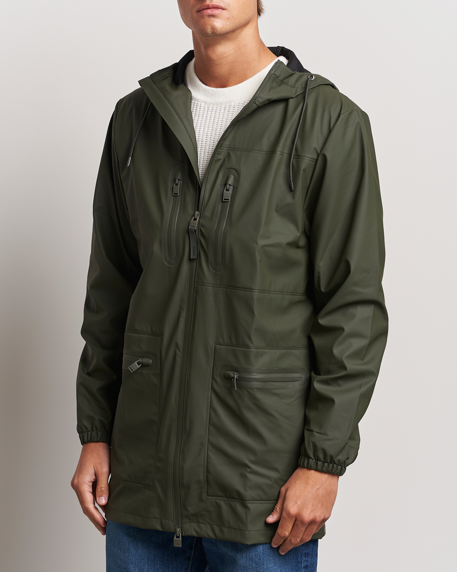 Hombres | Abrigos y chaquetas | RAINS | Cargo Long Jacket Green