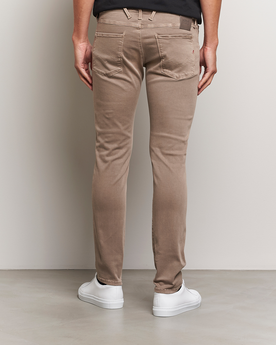 Hombres | Pantalones | Replay | Anbass Hyperflex X.Lite 5-Pocket Pants Sand