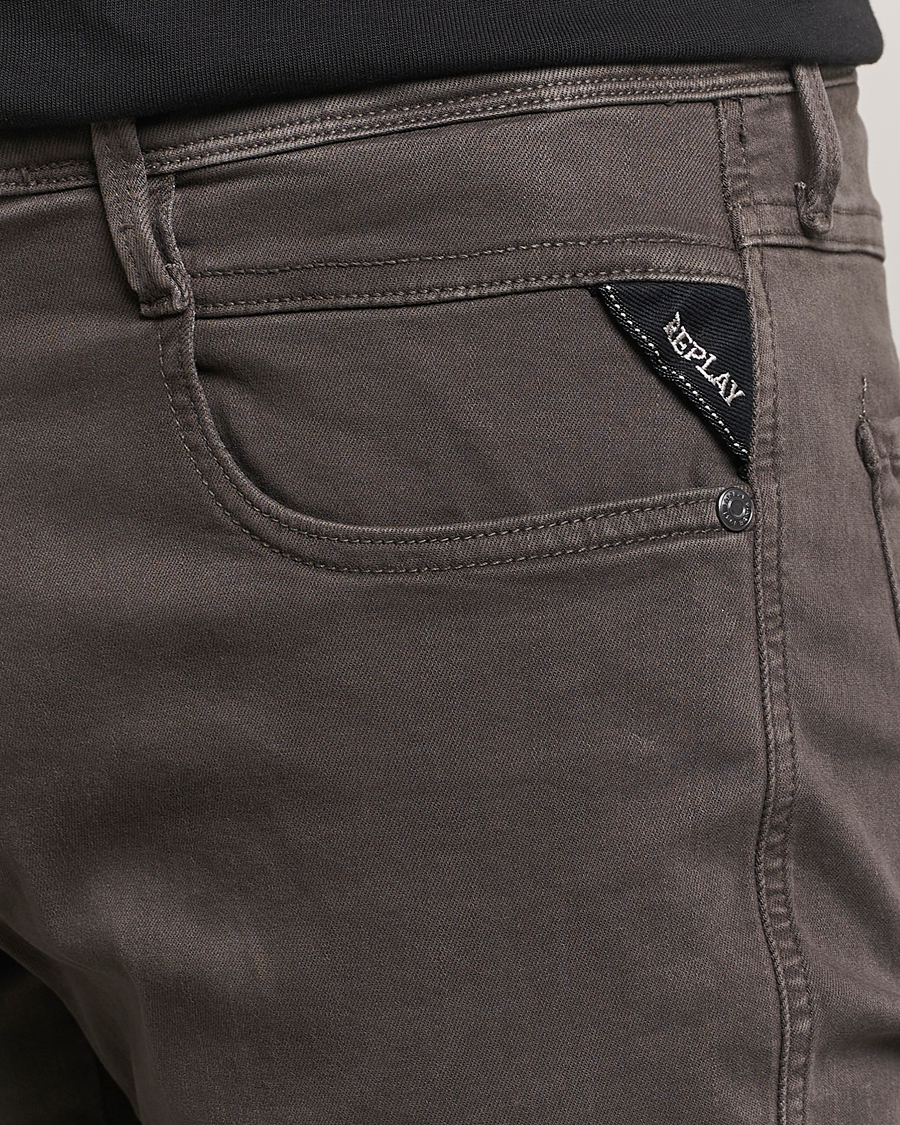 Hombres | Pantalones | Replay | Anbass Hyperflex X.Lite 5-Pocket Pants Wood Grey
