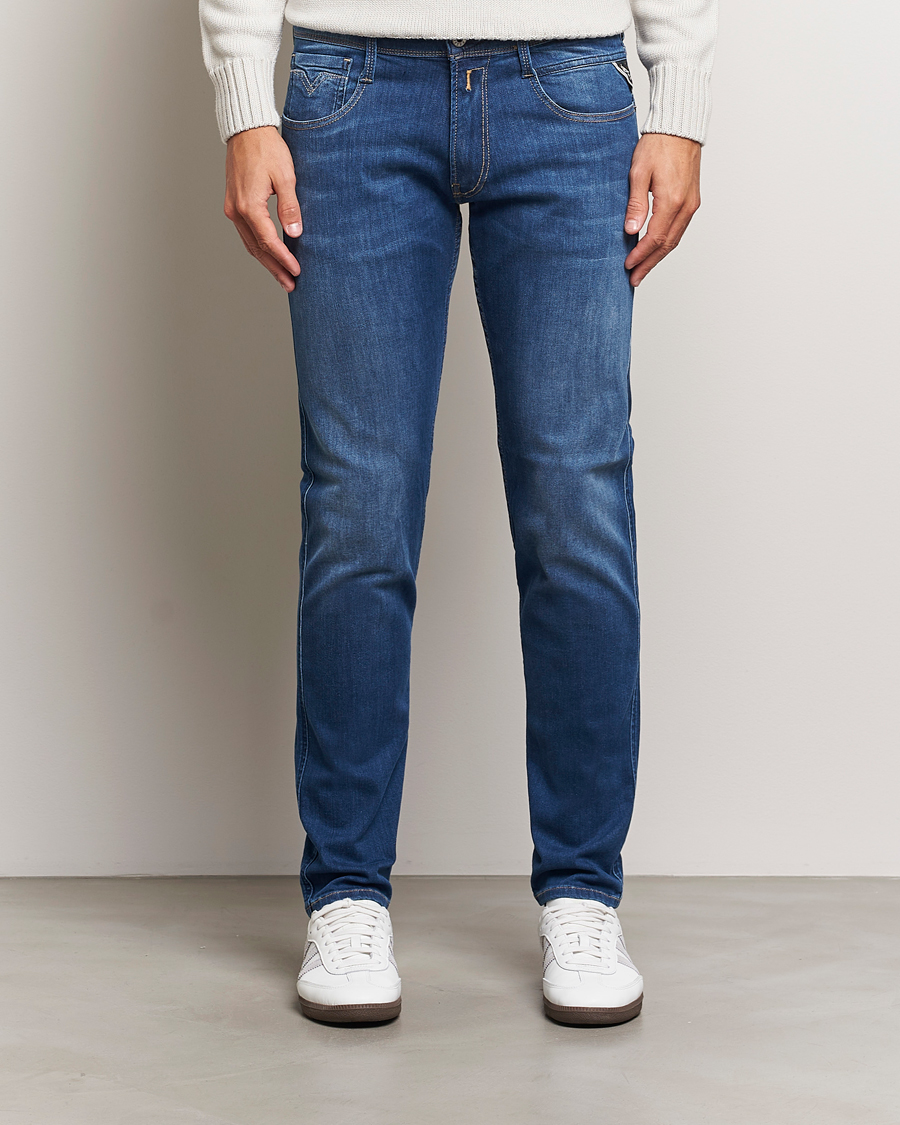 Hombres | Vaqueros | Replay | Anbass Powerstretch Jeans Medium Blue