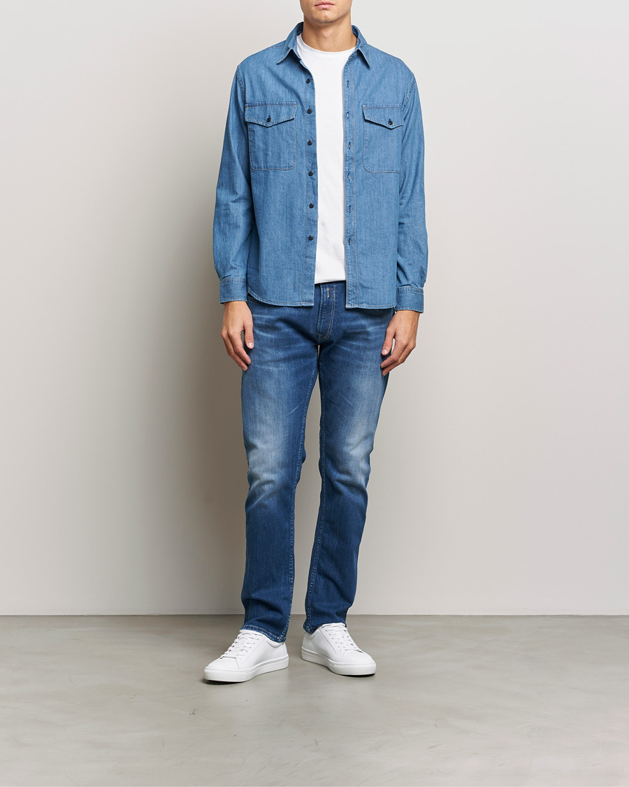 Hombres | Vaqueros | Replay | Rocco Tapered Stretch Jeans Medium Blue