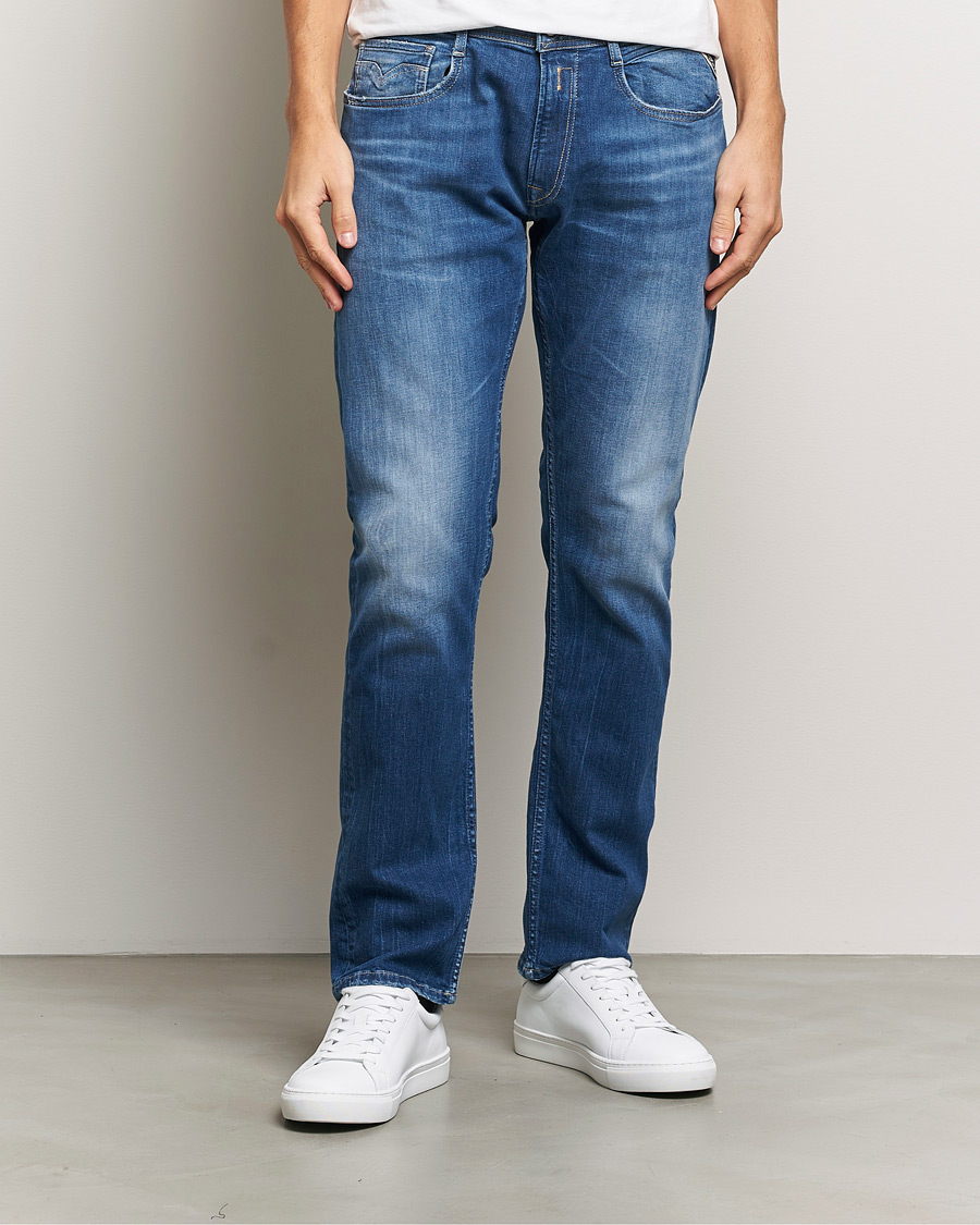 Hombres | Vaqueros | Replay | Rocco Tapered Stretch Jeans Medium Blue