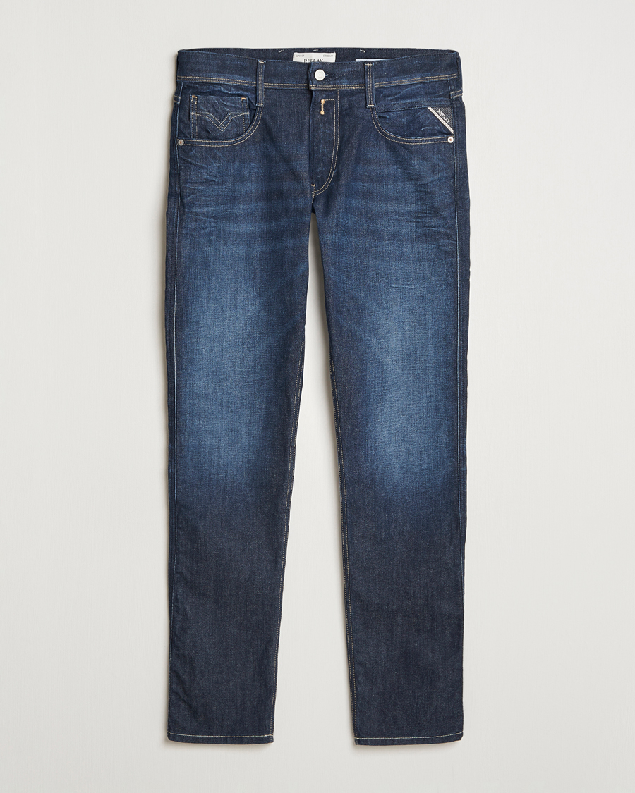 Hombres | Vaqueros | Replay | Anbass Super Stretch Bio Jeans Dark Blue