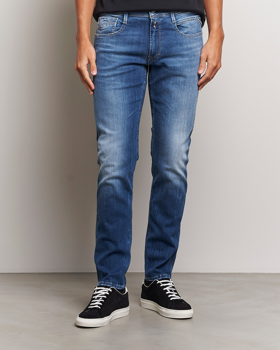 Hombres | Vaqueros | Replay | Anbass Super Stretch Bio Jeans Medium Blue