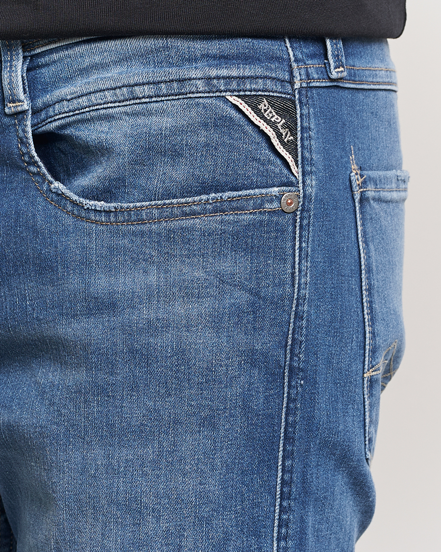 Hombres | Vaqueros | Replay | Anbass Super Stretch Bio Jeans Medium Blue