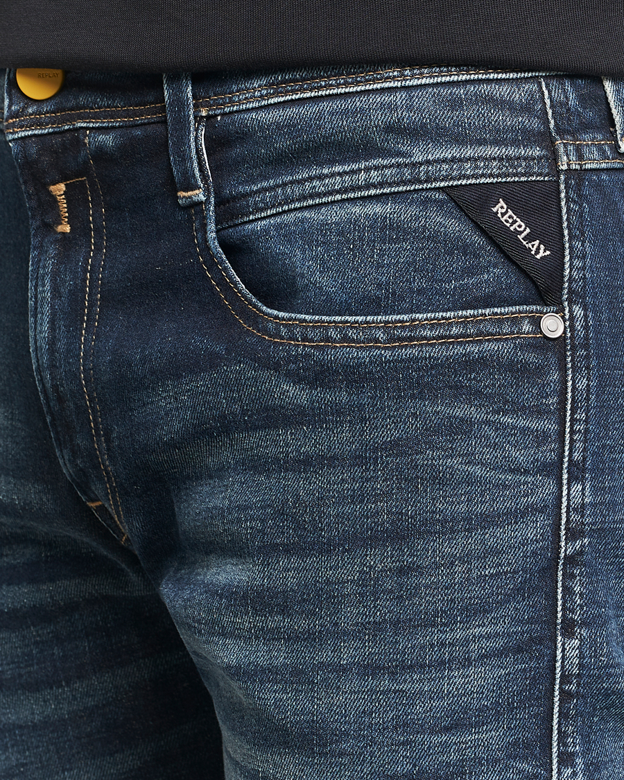 Hombres | Vaqueros | Replay | Anbass Stretch Jeans Dark Blue