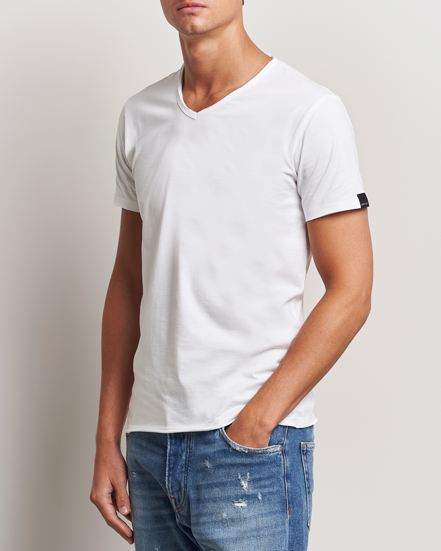 Hombres | Camisetas | Replay | V-Neck T-Shirt White