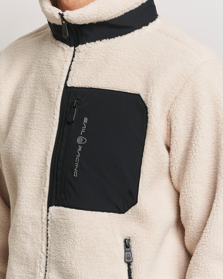 Hombres | Jerséis y prendas de punto | Sail Racing | Bowman Pile Full Zip Ivory