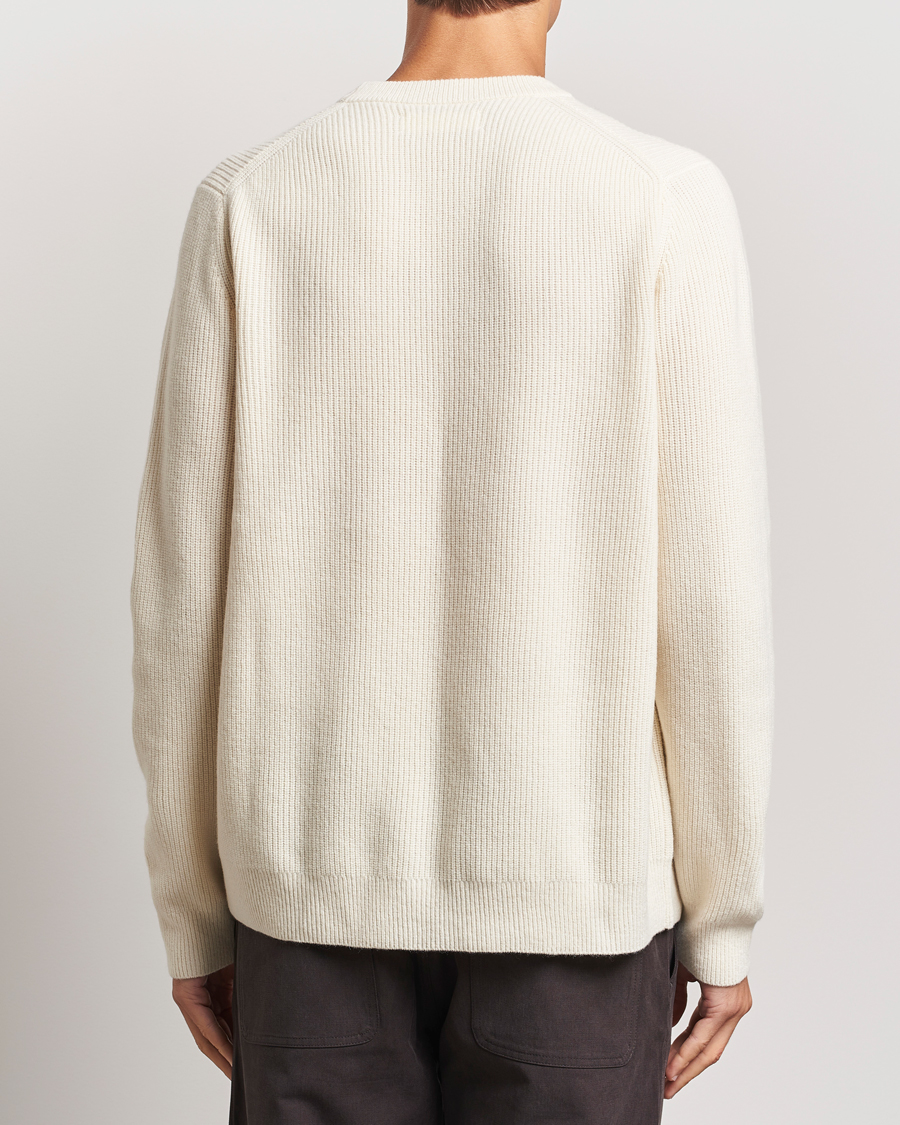 Hombres | Jerséis y prendas de punto | Samsøe Samsøe | Isaks Knitted Crew Neck Clear Cream