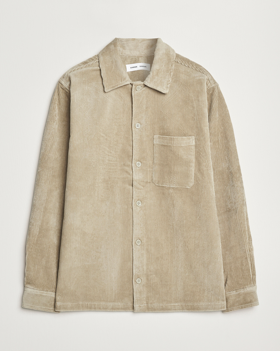 Hombres | Camisas | Samsøe Samsøe | Damon Corduroy Overshirt Abbey Stone