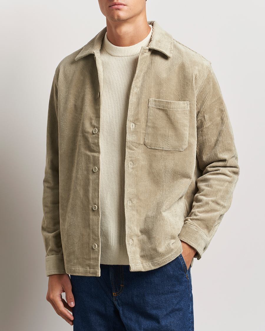Hombres | Camisas | Samsøe Samsøe | Damon Corduroy Overshirt Abbey Stone