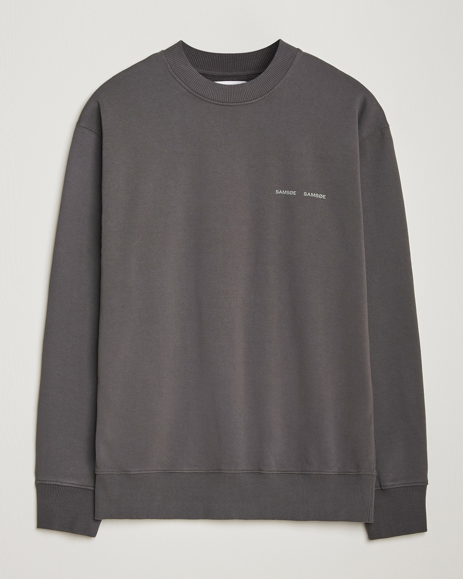 Hombres | Jerséis y prendas de punto | Samsøe Samsøe | Norsbro Crew Neck Sweatshirt Volcanic Ash