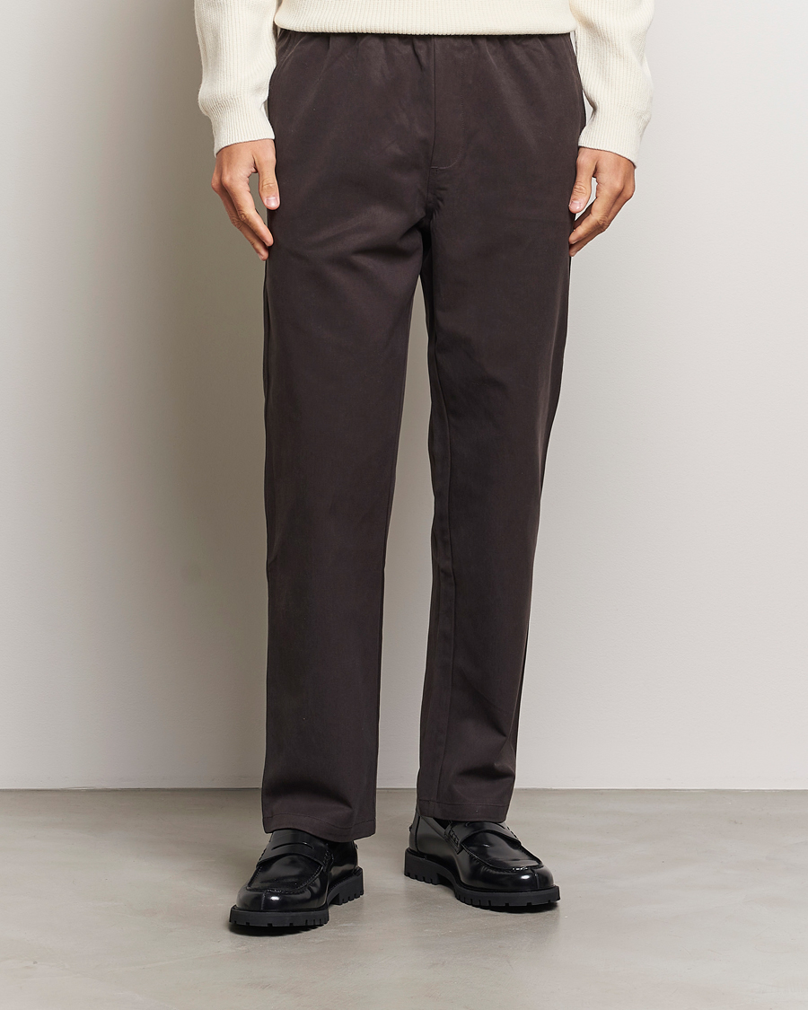 Hombres | Pantalones | Samsøe Samsøe | Jabari Drawstring Trousers Chocolate Brown